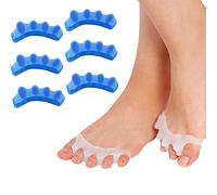 Separatore Dita Piede, Separatore in gel per i piedi, 6 Separatore in gel per i piedi,Correttore per dita più allineate, per il sollievo dal dolore dell’alluce valgo,adatto per uomini e donne