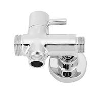 Separatore Doccia in Ottone G1/2, Valvola Deviatore Rotonda da Parete con Base, Accessori per Braccio Doccia e Barra Scorrimento, Montaggio a Muro per Sistema Doccia Bagno