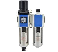 Separatore d'olio combinato con lubrificatore e regolatore di pressione per un pneumatico efficiente con regolazione precisa e stabile della pressione (GFC300-15)