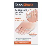 Tecniwork Separatore Doppio Anello Per Terzo, Quarto e Quinto Dito in Gel Morbido Lavabile Ambidestro