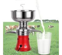 Separatore elettrico per crema di latte per agricoltori, 50 l/h, schiumarola e burro, efficiente macchina separatrice per crema di latte fresco, colore rosso