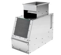 Separatore elettrico per mangime per uccelli in acciaio inox, separatore di cereali elettrico con ventola di velocità regolabile, cassetto e piastra guida di scarico per miglio, cereali vari, semi di
