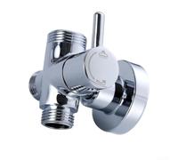 Separatore Flusso per doccia 3 Uscite G1/2 Argento Separatore | per tre uscite G1/2, flessibilità totale, collega per doccia manuale e soffione contemporaneamente