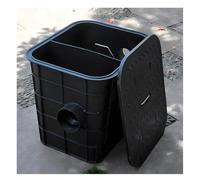 Separatore Olio-Acqua Commerciale con Coperchio, Trappola e raccogligrasso per ristoranti e Mense - Gestione efficiente delle acque reflue (51x46x56 cm)