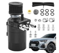 Separatore olio Fang Can - 300 ml stupito separatore olio Catch Can Kit, raccolta olio CORSS Set con filtro di sfiato | Kit di serbatoio per oli multifunzione per moto