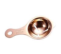 Separatore per albume d'uovo in acciaio inossidabile 304 con manico corto Filtro per tuorlo lavabile in lavastoviglie Accessori da cucina Separatori a 4 colori per cucchiaio da cucina Divisore in