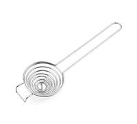 Separatore per albume d'uovo in acciaio inossidabile 304 con manico lungo, filtro per tuorlo d'uovo, lavabile in lavastoviglie, antigoccia e nessun disordine, divisore argento/oro, separatore bianco