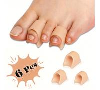 Separatore per dita dei piedi in silicone morbido al tatto, divaricatore per dita riutilizzabile L,M,S,3 pezzi (S+M+L)Silicone