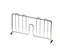 Separatore per Libri verticale 60 cm per scaffalatura archimede, si fissa al ripiano cromo