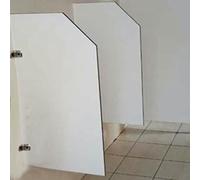 Separatore per orinatoio da parete, per servizi igienici pubblici, 89 x 40 cm, ideale per bagni e spazi commerciali