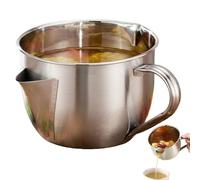 Separatore per salsa, separatore di grasso con design a doppio beccuccio per brodo, separatore per salsa per brodo, gadget da cucina adatto per brodi, stufati e pentole calde
