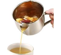 Separatore per salsa, separatore di grasso con manico resistente al calore, filtro per olio per una cucina sana, rimozione del grasso della zuppa, creatore di brodo trasparente, brocca filtro grasso