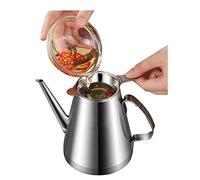 Separatore per sugo in acciaio inox, 350 ml, contenitore per grasso e pancetta, con filtro per olio, per zuppe e grassi, strumento essenziale per la cucina, grande e piccolo, raccoglitore di grasso