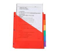 Separatore per tabella, divisore per indice di rilegatura, 3 legature ad anelli Tabrider, spessore indice sezione, anello quaderno, distretti per la scuola e l'organizzazione del posto di lavoro