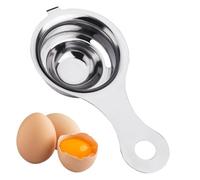 Separatore per tuorli, filtro per tuorli, separatore uova con gancio, efficiente utensile da cucina in acciaio inox con manico antiscivolo per una facile separazione dei tuorli