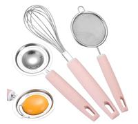 Separatore per uova crude - Separatore per uova in acciaio inox, con manico lungo, setaccio per uova, filtro per tuorlo d' da cucina, estrattore per albume