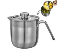 Separatore per uova in acciaio , grande capacità, separatore per tuorlo d' bianco, con coperchio e manico, utensile da cucina durevole per la cottura, la preparazione di torte, la preparazione