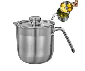 Separatore per uova in acciaio inossidabile - Coppa per la separazione di più uova, supporto per bocca larga, divisore efficiente per tuorli e albumi, struttura con impugnatura robusta | Ideale per la