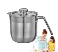 Separatore per uova, separatore per uova, separatore per tuorlo d'uovo, separatore per uova in acciaio inox, tazza separatrice con coperchio e manico, separatore per uova per torte e creme e cucina