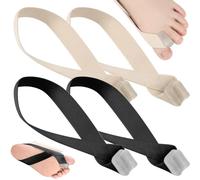 Separatori di punta per correggere le dita dei piedi, 4pcs correttore elastico protezione per distanziatore di piedi percorsi per le dita dei piedi, per i piedi dimensioni 35-40, spargitore di piedi