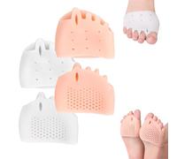 Separatori Dita in Silicone Hyggear for Donne E Uomini, Cuscinetto Correttore for Alluce Valgo, Separatori Dita in Gel Traspiranti E Morbidi for Dita Sovrapposte(Skin*1+white*1)