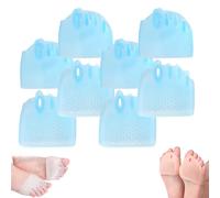 Separatori Dita in Silicone Hyggear for Donne E Uomini, Cuscinetto Correttore for Alluce Valgo, Separatori Dita in Gel Traspiranti E Morbidi for Dita Sovrapposte(Blue*4)