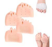 Separatori Dita in Silicone Hyggear for Donne E Uomini, Cuscinetto Correttore for Alluce Valgo, Separatori Dita in Gel Traspiranti E Morbidi for Dita Sovrapposte(Skin*2)