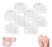 Separatori Dita in Silicone Hyggear for Donne E Uomini, Cuscinetto Correttore for Alluce Valgo, Separatori Dita in Gel Traspiranti E Morbidi for Dita Sovrapposte(White*4)