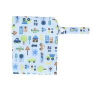 Separatori per Borse Asciutte e Bagnate per Pannolini in Tessuto per Bambini con Doppia Tasca Resistenti All'acqua con Look da Cartone Animato per Viaggi All'aperto (B21)