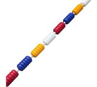 Separatori per corsie di nuoto, Kit divisorio di corsia for piscina, corda sicurezza professionale con dispositivo galleggiante, sezione della divisoria for spiaggia/parco acquatico(9cm,11/36.09FT)