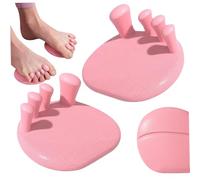 Separatori per dita dei piedi da donna in TPR con cuscinetto per l'avampiede, distanziatori per barelle per correttore di alluce valgo e pedicure, salute del piede