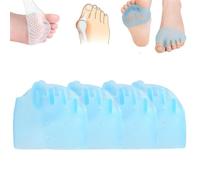 Separatori per dita dei piedi in silicone per donne, correttori per alluce valgo, separatori per dita dei piedi S-ilicone per donne e uomini, raddrizzatori per dita piegate, correzione alluce valgo