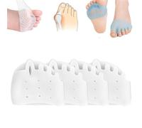 Separatori per dita dei piedi in silicone per donne, correttori per alluce valgo, separatori per dita dei piedi S-ilicone per donne e uomini, raddrizzatori per dita piegate, correzione alluce valgo