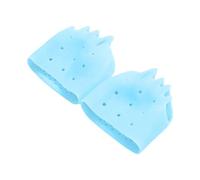 Separatori per dita dei piedi in silicone per donne e uomini, 2 pezzi, separatori per dita sovrapposte, distanziatori per dita dei piedi in gel traspirante e morbido (blu, 1 paio)