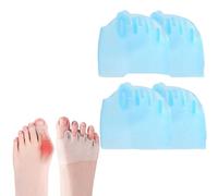 Separatori per dita dei piedi in silicone per sollievo dall'alluce valgo, distanziatori per dita in gel traspirante, per donne e uomini, correttore morbido del piede, cuscinetti per la palla del piede