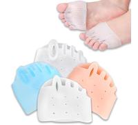 Separatori per dita dei piedi in silicone, separatore per dita dei piedi, per donne, sollievo dall'alluce valgo, raddrizzatore e distanziatore per donne e uomini (4 pezzi)