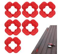 Separatori per pavimenti | 6 pezzi in legno duro con 4 spessori | controllo preciso della separazione e dell'allineamento dei tavoli per parco seminterrato balcone