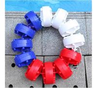 Separatori per piscine e corridoi, da 1,0 a 18 m, kit boa in plastica con corda di isolamento di sicurezza, ideale per piscine, corsi d'acqua, spiagge - Migliora sicurezza e visibilità