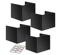 Separatori per ufficio - 4 pannelli per separazione privacy per ufficio, cartelli per la privacy per ufficio di classe | Tabelle sulla privacy per aula con etichette al