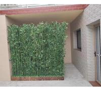 Separè da Esterno Simulazione di bambù Albero di Piante Artificiali con Pentola, Divisorio Alto 180 cm, Recinzione per la Privacy della Partizione del Cortile,N(Size:50x18x18.5cm-10 Pole)