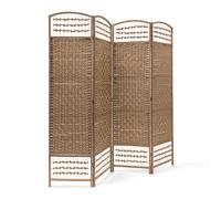 Separé per interni divisorio paravento bambù 4 parti legno separatore pannelli