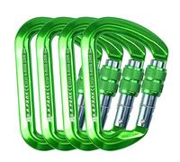 SEPEAK UIAA - Moschettone di bloccaggio CE da 30 kN, clip a vite professionale resistente per arrampicata all'aperto, alpinismo, rappelling, campeggio, escursionismo, altalena, grande moschettone a D