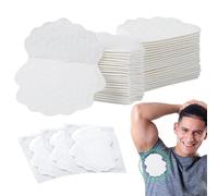 SEPGLITTER Saldatore ascellare, 40 pezzi, per donne e uomini, grandi cuscinetti autoadesivi in cotone monouso, assorbenti il sudore, invisibili, comodi, insapori