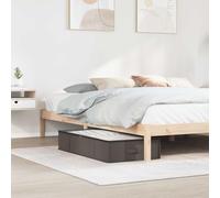 sephironlbb Scatola portaoggetti in tessuto non tessuto con finestra trasparente, 90 x 48 x 15 cm, grigio, set da 6 pezzi, pieghevoli con doppia cerniera, pratiche maniglie, salvaspazio, per camera da
