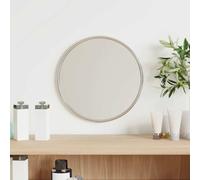 sephironlbb Specchio da parete argentato, rotondo, Ø 20 cm, con cornice in PVC, specchio in vetro per bagno, camera da letto, soggiorno, corridoio, decorazione da parete, immagine a specchio