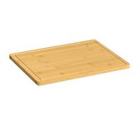 sephironlbb Tagliere in bambù, 40 x 30 x 1,5 cm, con scanalatura per succo, tagliere da cucina antiscivolo come blocco per tritare, tagliare, servire e preparare