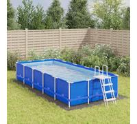 sephironlbb Telo per pavimento della piscina, grigio chiaro, in poliestere, 640 x 321 cm, 3 pezzi, rettangolare, come pellicola protettiva per piscine e vasche idromassaggio, per prolungare la durata