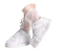 Sepikvin Copriscarpe Impermeabili, Riutilizzabili Suola Antiscivolo Spessa Scarpa Copertura con Cerniera e Cinturino Caviglia, Mantengono Scarpe Asciutte e Pulito Sotto Pioggia, Neve e Fango(4XL)