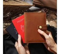 SePKUs Copertina del Libro del passaporto Autentico Fatto a Mano, Porta Carte, Organizer per Biglietti da Visita, cancelleria Regalo (A 145 x 105 mm)