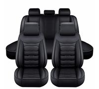 SePkus Coprisedile Auto per F d Focus 1 2000-2012,Coprisedile per Auto Coprisedile in Pelle PU Set Completo di Accessori Interni per Auto,Compatibile con Airbag